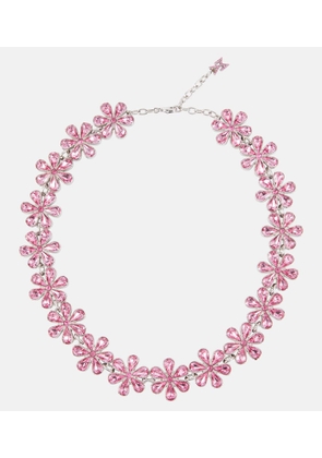 Amina Muaddi Crystal-embellished choker