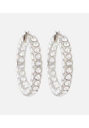 Amina Muaddi Jahleel large crystal-embellished hoop earrings