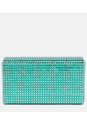 Amina Muaddi Paloma Micro embellished satin clutch
