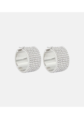 Amina Muaddi Rih Small embellished hoop earrings