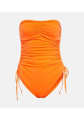Melissa Odabash Sydney ruched bandeau swimsuit