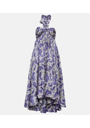 Zimmermann Devi silk halterneck midi dress