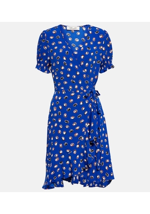Diane von Furstenberg Emilia printed wrap minidress