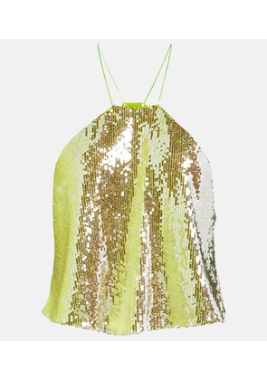 Dorothee Schumacher Glittering Nights sequined halterneck top