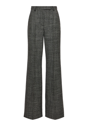 Valentino Garavani Virgin-Wool Mid-Rise Flared-Leg Pants - Moda Operandi