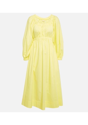 Ulla Johnson Helena gathered cotton midi dress