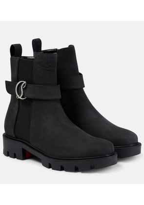 Christian Louboutin CL Chelsea suede ankle boots