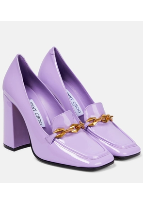 Jimmy Choo Diamond Tilda 100 patent leather pumps