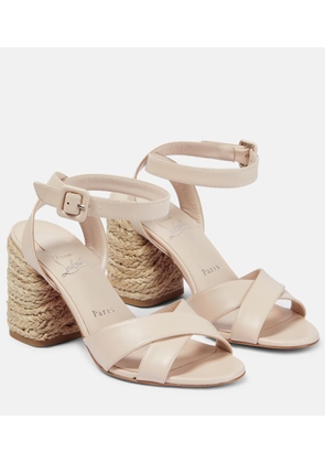 Christian Louboutin Mariza 85 leather espadrilles sandals