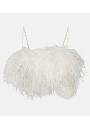 Rebecca Vallance Bridal Plume crop top