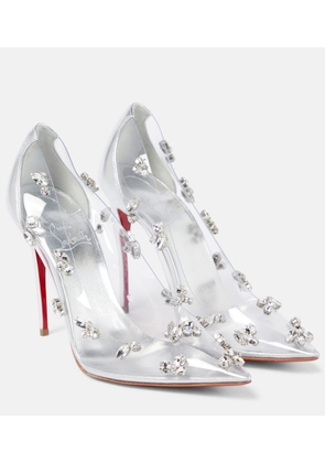 Christian Louboutin Degraqueen embellished PVC pumps