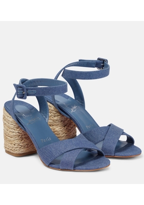 Christian Louboutin Summer Mariza denim espadrilles sandals