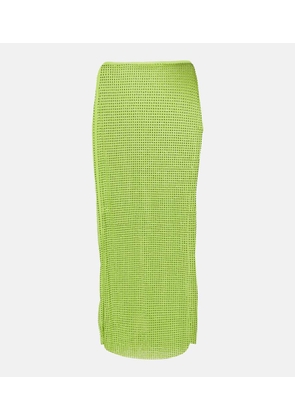 Self-Portrait Embellished midi skirt