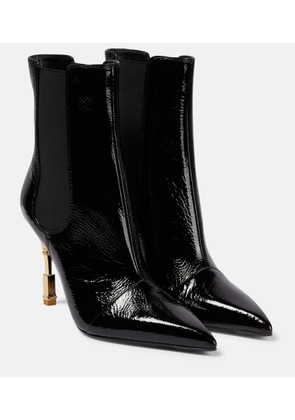 Balmain Patent leather ankle boots