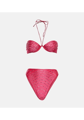 Oseree Gem embellished bikini set