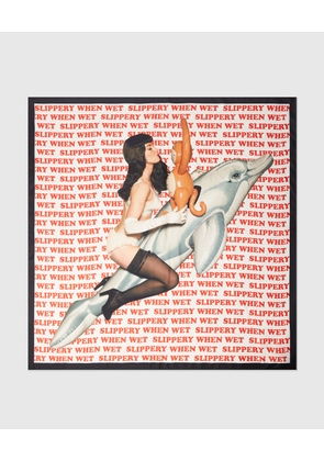 Stella McCartney - Jeff Koons Slippery When Wet Scarf, Woman, Red/Black/Ivory
