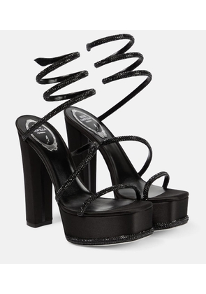 Rene Caovilla Cleo embellished platform sandals 130