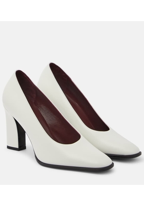 The Row Leather loafer pumps