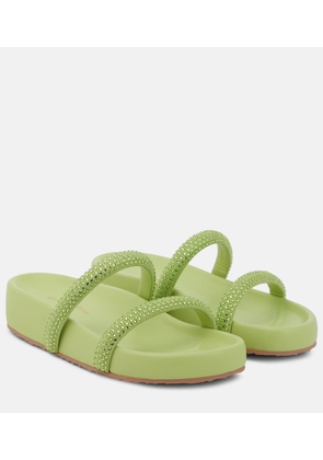 Gianvito Rossi Croisette embellished leather sandals