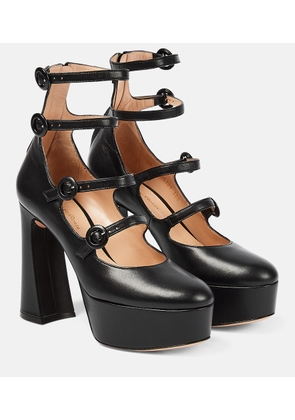 Gianvito Rossi Mary Jane leather platform pumps