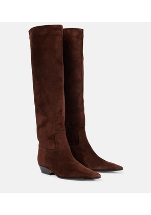 Khaite Suede knee-high boots
