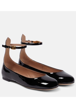 Valentino Garavani Tan-Go patent leather ballet flats
