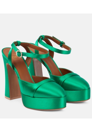 Malone Souliers Mora satin platform pumps