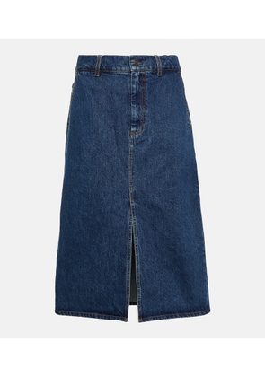 CO Denim midi skirt