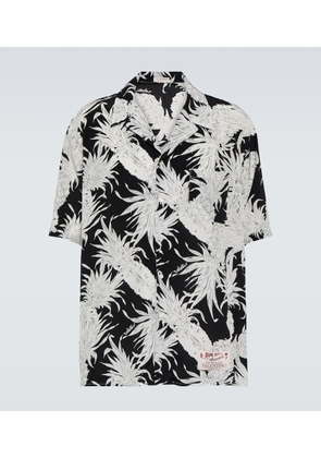 Valentino Printed silk bowling shirt