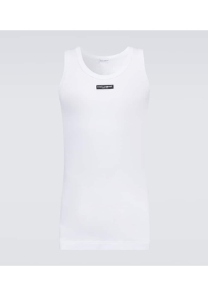 Dolce&Gabbana Logo cotton-blend top