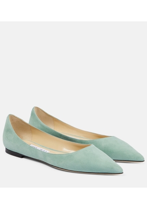 Jimmy Choo Love suede ballet flats
