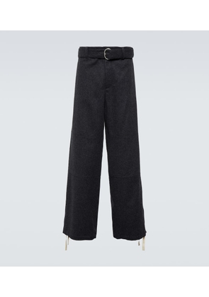 Jil Sander Virgin wool wide-leg pants