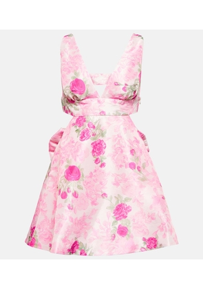 LoveShackFancy Till cutout floral minidress