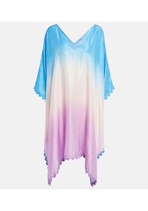Juliet Dunn Ombre silk poncho