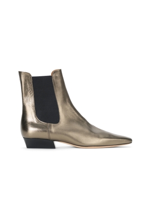 STAUD Wally Laminated Leather Chelsea Boots - Moda Operandi