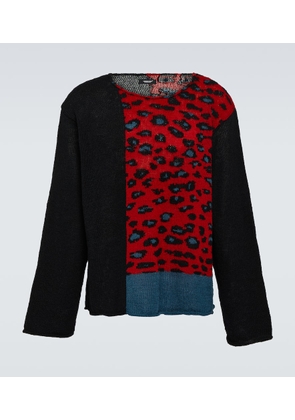 Undercover Leopard-print wool sweater
