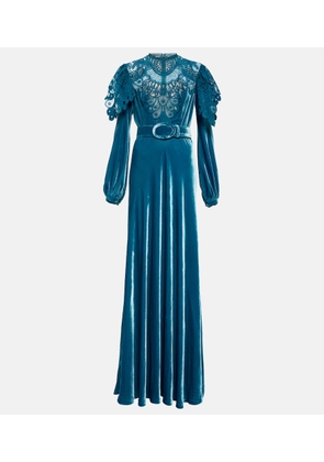 Costarellos Velvet gown