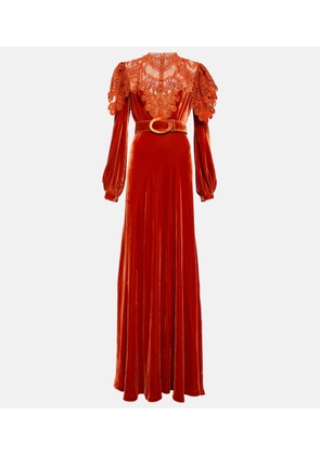 Costarellos Velvet gown