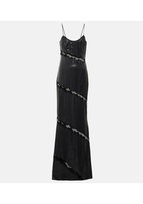 Alessandra Rich Lace-embroidered dress