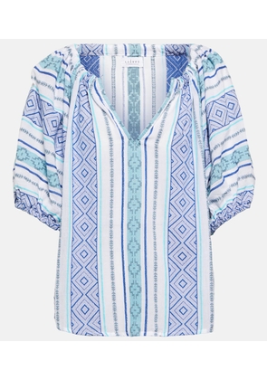 Velvet Kimmy printed cotton top