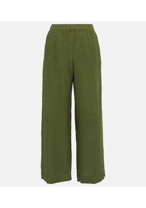 Velvet Lola high-rise wide-leg linen pants
