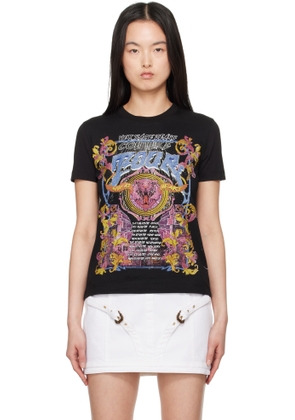 Versace Jeans Couture Black Crystal Tour Logo T-shirt