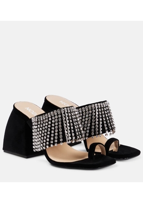 Nodaleto Bulla Preston black velvet high sandals