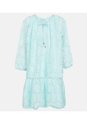 Melissa Odabash Ashley embroidered cotton minidress