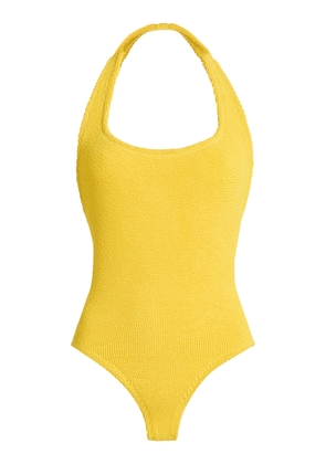 Hunza G Sandy Halter-Neck One-Piece Swimsuit - Moda Operandi