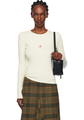 JW Anderson Off-White Anchor Embroidery Underpinning T-shirt