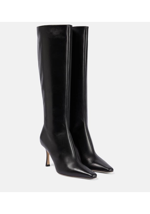 Jimmy Choo Agathe 85 leather knee-high boots