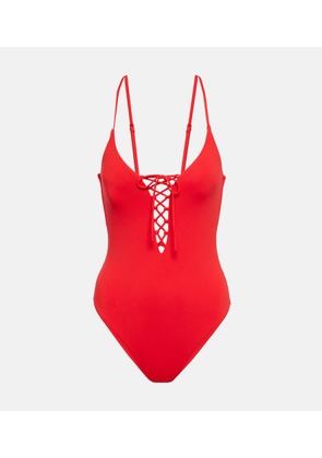 Melissa Odabash Nerano lace-up swimsuit