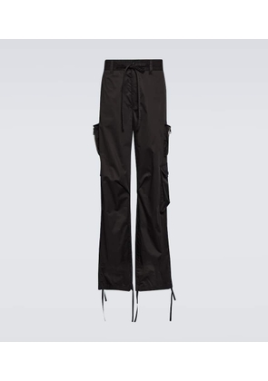 Dolce&Gabbana High-rise straight cotton pants
