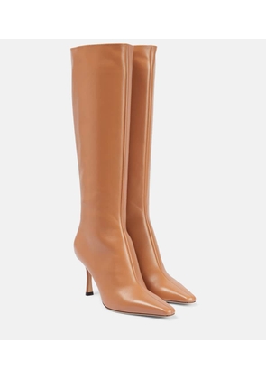 Jimmy Choo Agathe 85 leather knee-high boots